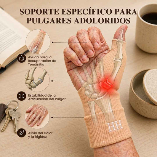 Muñequera con estabilizador de pulgar