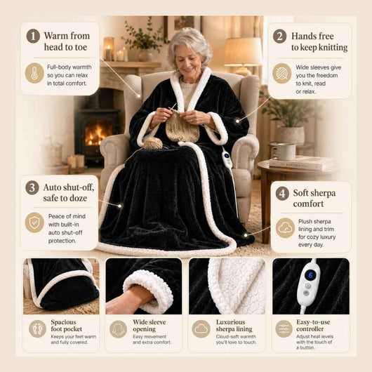 Wearable Heated Blanket